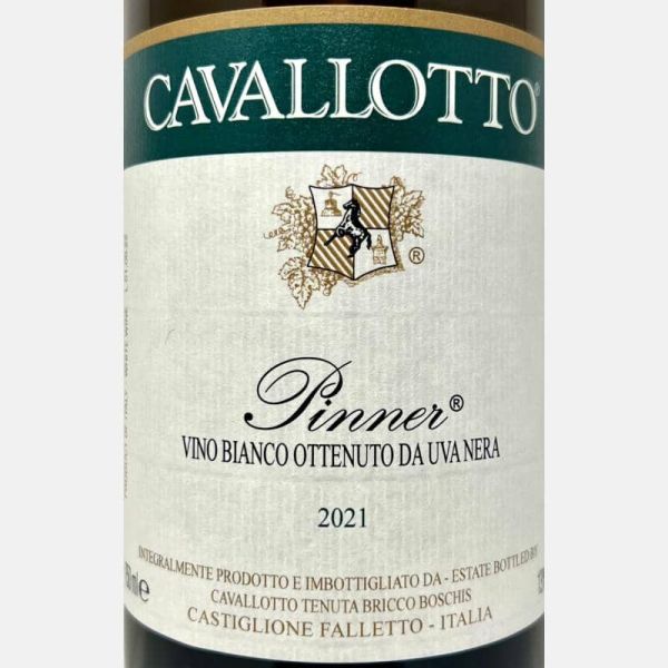 Pinner Vino Bianco Ottenuto Da Uva Nera 2021 Bio - Cavallotto