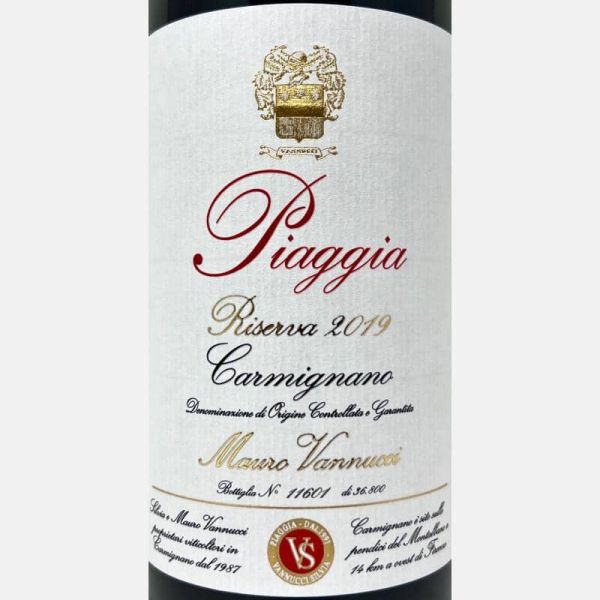 Piaggia Carmignano Riserva DOCG 2019 - Piaggia