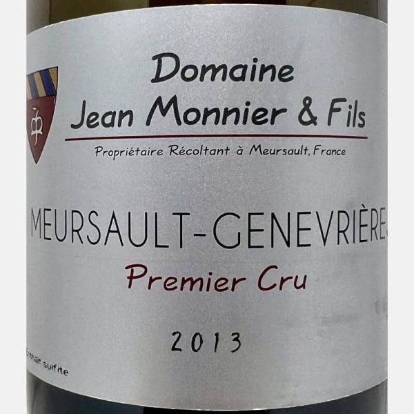 Meursault-Genevrieres Premier Cru AOC 2013 - Domaine Jean Monnier et Fils