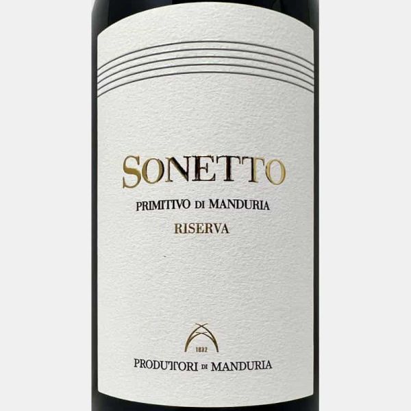 Primitivo di Manduria Riserva Sonetto DOC 2017 - Produttori di Manduria