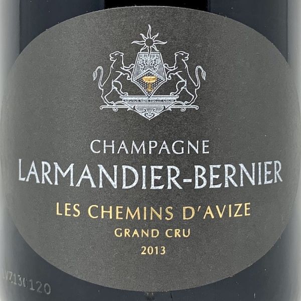 Champagne Les Chemins d'Avize Blanc de Blancs Grand Cru Extra Brut AOC 2013 Bio - Larmandier-Bernier