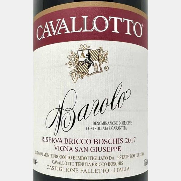 Barolo Riserva Bricco Boschis Vigna San Giuseppe DOCG 2017 Bio - Cavallotto