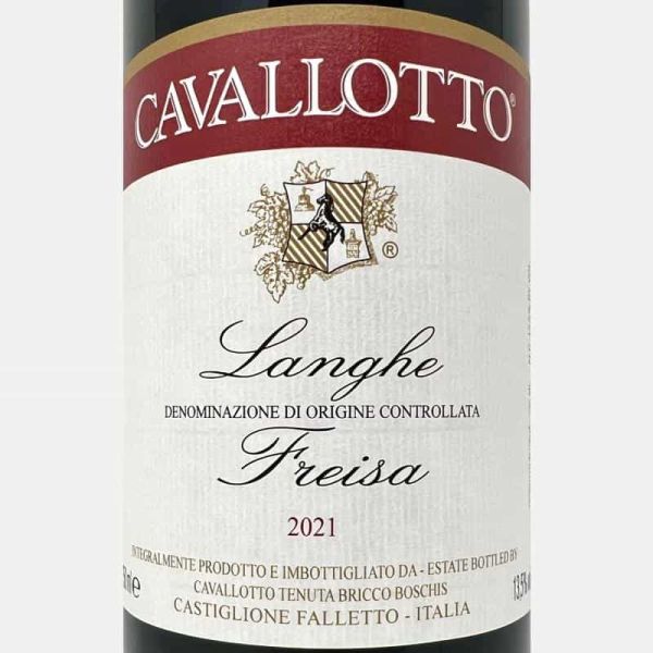 Freisa Langhe DOC 2021 Bio - Cavallotto