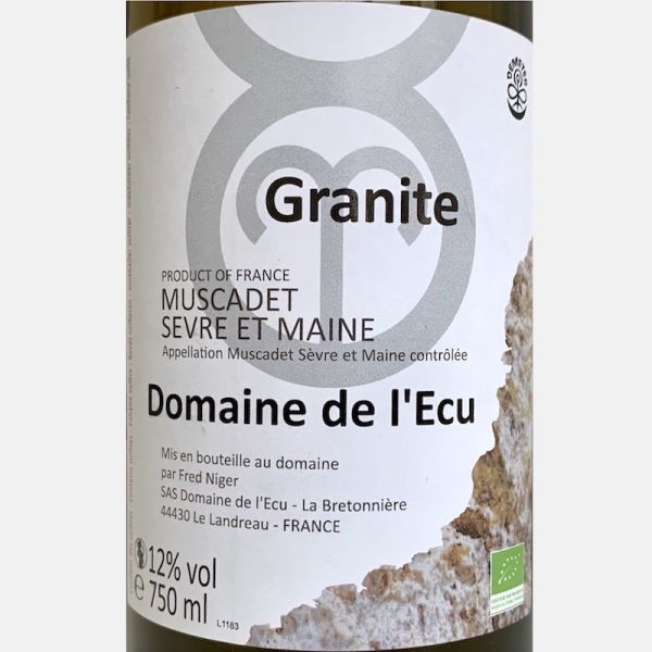 Muscadet de Sèvre et Maine \\"Granite\\" 2018 Bio – Domaine de L'Écu