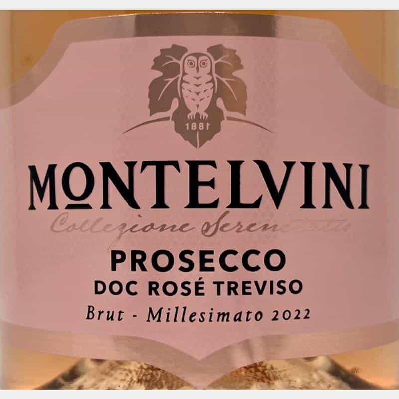 Prosecco Rosé Brut Millesimato Treviso DOC 2022 - Montelvini - Rose ...