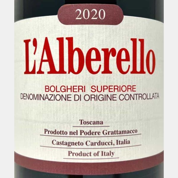 Bolgheri Rosso Superiore L'Alberello DOC 2020 Bio - Grattamacco