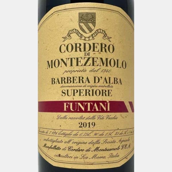 Barbera d'Alba Superiore Funtani DOC 2019 Bio - Cordero di Montezemolo