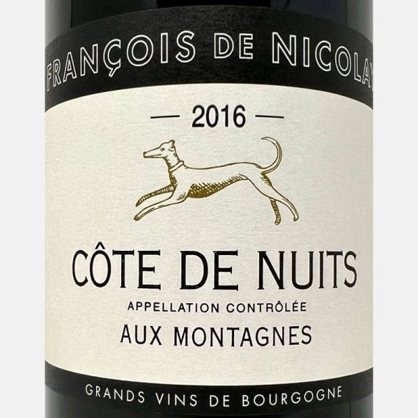 Cote de Nuits Rouge Aux Montagnes AOC 2016 Bio - François de Nicolay