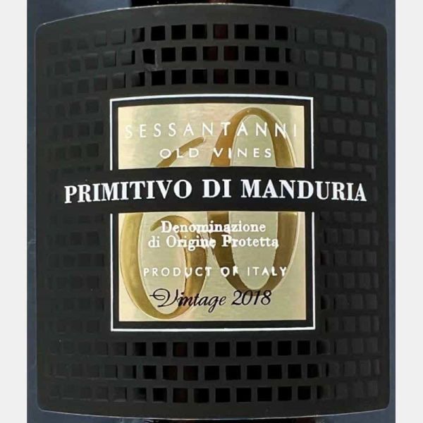 Primitivo di Manduria Sessantanni 60 Jahre Old Vines DOP 2018 - Cantine San Marzano