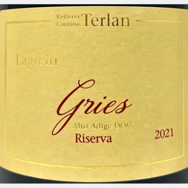 Lagrein Riserva Gries Alto Adige DOC 2021 - Cantina Terlan