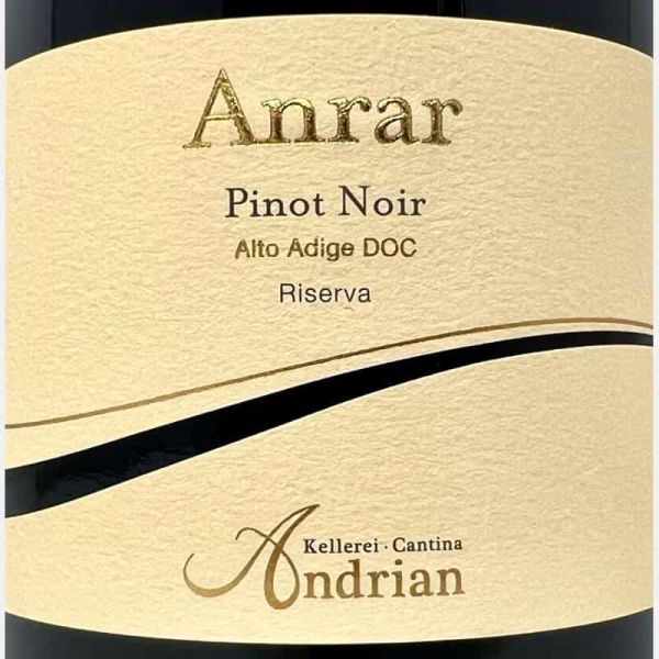 Pinot Noir Riserva Anrar Alto Adige DOC 2020 - Cantina Andrian