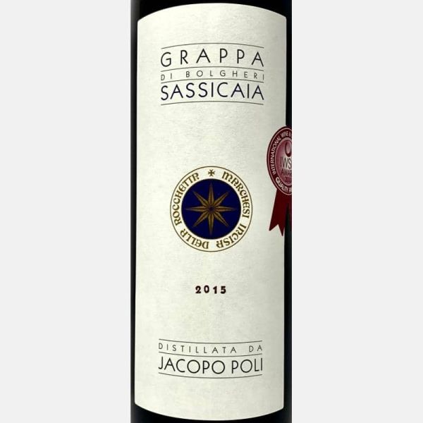 Grappa di Sassicaia Barrique 2015 0,5L 40%Vol. - Jacopo Poli