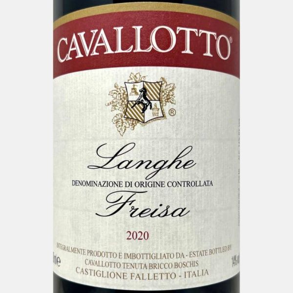 Freisa Langhe DOC 2020 Bio - Cavallotto