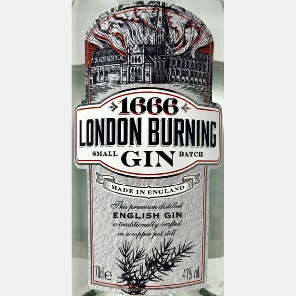 Gin London Burning 1666 0,7L 41%Vol. - Polini