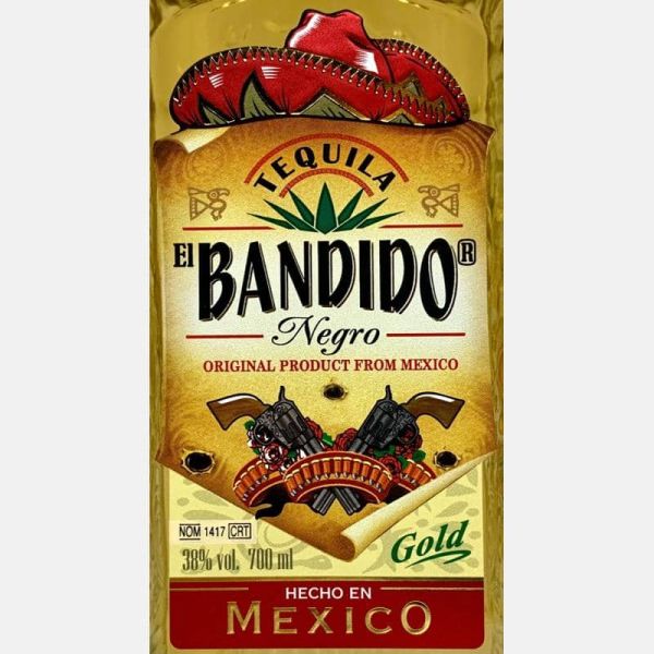Tequila El Bandido Negro Gold Premium 0,7L 38%Vol. - Polini
