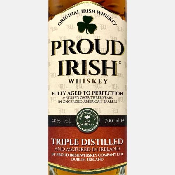Proud Irish Whiskey Old Original 0,7L 40% Vol.