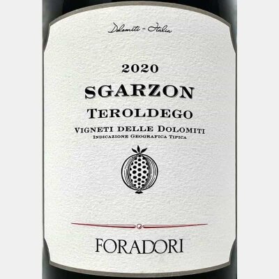 Teroldego Sgarzon Vigneti delle Dolomiti IGT 2020 Bio -...