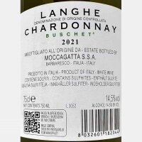 Chardonnay Buschet Langhe DOC 2021 - Moccagatta