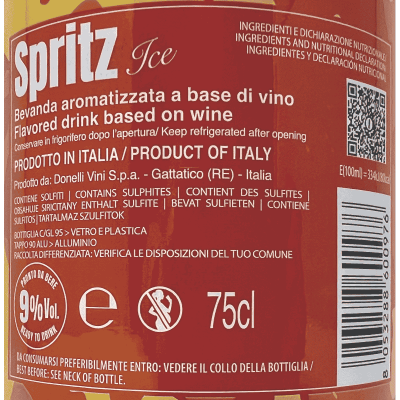 Spritz Ice Cocktail Ready to Drink - Giacobazzi